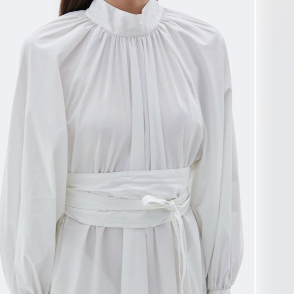 Gathered Neck Belted Mini Dress
Bassike - Picture 5 of 9